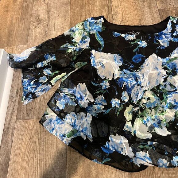 Alex Evenings xl sequin top - Picture 4 of 9